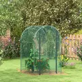 Outsunny 120 x 120cm Mini Polytunnel Greenhouse - 2