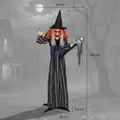 Outsunny 160cm Lifelike Moving Witch Decoration - Multi - 3