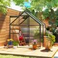 Outsunny 192.5 x 131cm Walk-In Polycarbonate Greenhouse - 2