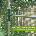 Outsunny 120 x 120cm Mini Polytunnel Greenhouse - 5