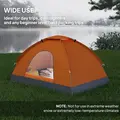 Outsunny 2 Person Camping Tent, Dome Tent with Zipped Doors, Storage Pocket, Portable Handy Bag, Orange - 7