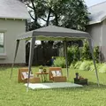 Outsunny 2.5 x 2.5M Pop up Garden Tent - Grey - 2