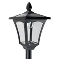 Outsunny 2 Pieces Outdoor Garden Solar Post Lamp Sensor Dimmable LED Lantern Bollard Pathway 1.6M Tall – Black - 8