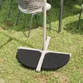 Outsunny 2 Piece Parasol Base, 28kg Resin Umbrella Stand Weights for Cantilever Parasol with Handles, Bronze - 2