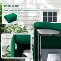 Outsunny 220 x 125cm Three-Seater Swing Chair Protective Cover - Green - 7