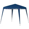 Outsunny 3 M x 3 M Base/ 2.5 M x 2.5 M Top Pop Up Gazebo, 2 Person Setup Instant with Carry Bag, Height Adjustable Slant Leg Party Tent Instant Event Shelter for Garden, Patio - 1