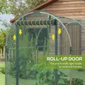 Outsunny 240 x 120cm Mini Polytunnel Greenhouse - 6