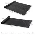 Outsunny 2m x 100m Heavy Duty Weed Control Membrane, Weed Membrane for Landscaping Driveway Gravel Artificial Grass Lawn Underlay, Black - 3