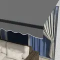 Outsunny 3 x 2m Aluminium Frame Electric Awning, with Remote - Dark Grey - 9