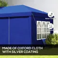 Outsunny 3 x 6m Pop-Up Gazebo, with Curtain Walls and Windows - Blue - 4