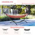 Outsunny 3(m) Universal Hammock Stand Metal Frame Garden Camping Picnic Outdoor Patio Replacement – Stand Only - 4