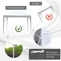 Outsunny 3 x 3M Garden Pop Up Gazebo Height Adjustable Marquee Party Tent Wedding Canopy with Carrying Bag, White - 6