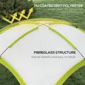 Outsunny 3.5 x 3.5M Camping Gazebo, Outdoor Event Shelter Dome Tent Garden Sun Shelter Patio Spire Arc Pavilion Camp Sun Shade Tent for 6-8 Person, Green - 4