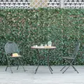 Outsunny 4 Pieces Expanding Trellis Fence, 2m x 1m Decorative Trellis with Artificial Leaves Garden Telescopic Hedge Privacy Screen Greenery Walls for Garden Balcony Home Decor - 2