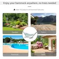 Outsunny 3.6m Extra-long Universal Hammock Stand Metal Frame Garden Camping Picnic Outdoor Patio Replacement – Stand Only - 4