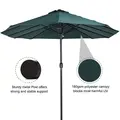 Outsunny 4.6m Double Garden Parasol - Green - 5