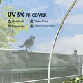 Outsunny 6 X 10m Heavy Duty (150um/6mil) Polypropylene Greenhouse Cover Replacement, UV Resistant Waterproof Plastic Polytunnel Cover, Clear - 4