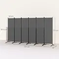 Outsunny 6 Panel Folding Room Divider Foldable Freestanding Garden Privacy Screen, 332 x 172 cm, Dark Grey - 3
