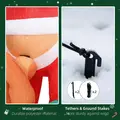 Outsunny 7FT Hanging Christmas Inflatable Santa with Dog, Christmas Blow Up Decoration with Built-in LED Lights for Garden, Indoor Outdoor Home Decor - 6