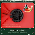 Outsunny 6ft Inflatable Santa Sleigh Decoration, with Accessories - 5