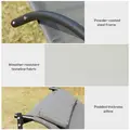 Outsunny Double Sun Lounger, Rocking Lounger Sunbed Daybed with Armrest and Headrest Pillow, for Two, For Outdoor Patio Garden, Grey - 5