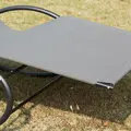 Outsunny Double Sun Lounger, Rocking Lounger Sunbed Daybed with Armrest and Headrest Pillow, for Two, For Outdoor Patio Garden, Grey - 9
