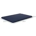 Outsunny Double Inflatable Mattress, with Built-In Pump - Blue - 3