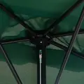 Outsunny Balcony Half Parasol Semi Round Umbrella Patio Crank Handle (2.3 m, Green)- NO BASE INCLUDED - 8
