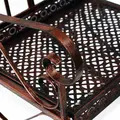 Outsunny Metal Single Chair 1 Seater Garden Outdoor Rocking Chair Vintage Style Bronze - 7