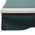Outsunny Manual Retractable Awning, 2.5x2 m-Dark Green - 9