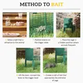 Outsunny Metal Rat Trap with Single Door, for Small Animals, Dark Green - 5
