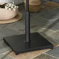 Outsunny Φ35/38/48MM 18KG Steel Square Parasol Stand Base w/ Adjustable Knob Umbrella Stand Garden Patio Outdoor Home, Black - 7