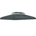 Outsunny Gazebo Roof Replacement, for 3 x 4m Frames - Grey - 1