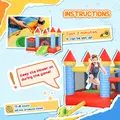 Outsunny Kids Bounce Castle Inflatable Trampoline Slide Pool Basket for Kids Age 3-10, 3 x 2.75 x 2.1m - 6