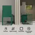 Outsunny Metal Rat Trap with Single Door, for Small Animals, Dark Green - 5