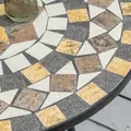 Outsunny Φ60cm Mosaic Outdoor Patio Table - Grey - 8