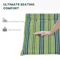 Outsunny Polyester Set Of 2 Swing Chair Cushion Green Stripes - 5