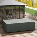 Outsunny Outdoor Garden Furniture Cover Waterproof, Anti-UV 600D Heavy Duty Oxford Fabric Patio Furniture Cover for Rectangular Sofa Table Set, Dark Grey, 245 x 165 x 66 cm - 7