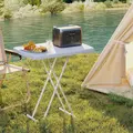 Outsunny Minimal Folding Outdoor Table - White - 9