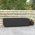 Outsunny Outdoor Garden Furniture Cover Waterproof, Anti-UV 600D Heavy Duty Oxford Fabric Patio Furniture Cover for Rectangular Sofa Table Set, Black, 245 x 165 x 66 cm - 2