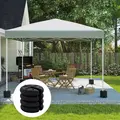Outsunny Pop up Canopy Weight Set of 4, Heavy Duty Sand Fillable Tent Leg Weights for Marquee Party Tent Canopy, Total 20kg - 2