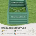 Outsunny Raised Beds for Garden, Galvanised Steel Outdoor Planters with Multi-reinforced Rods, 180 x 90 x 59 cm, Light Green - 5