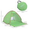 Outsunny Pop Up Tent Beach Fishing Camping UV Protection Patio Sun Shade Shelter - 3