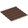 Outsunny Retractable Pergola Cover, 2.55 x 2.5 m Replacement Canopy Fabric for 3 x 3 m Frame, Roof Top Only, Brown - 1