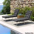 Outsunny Set of Two 190 x 56cm Sun Lounger Cushions - Dark Grey - 8