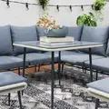 Outsunny Six-Piece Rattan Strong Garden Sofa Set - Grey - 8