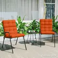 Outsunny Set of Two Padded Outdoor Seat Cushions - Orange - 8