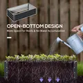 Outsunny Set of 2 Raised Beds for Garden, Galvanised Outdoor Planters for Herbs Vegetables, Use for Patio Balcony, Grey - 5