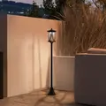 Outsunny Solar Lamp Post Light, 1.3 M LED Outdoor Street Light, Waterproof IP44 for Patio, Garden, Pathway, Cool White - 8