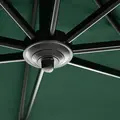 Outsunny Square Umbrella Parasol W/360° Rotation, 245Lx245Wx248H cm-Green - 9
